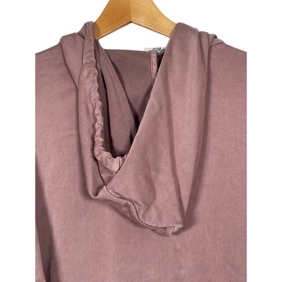 Splendid Pullover Hoodie Sweatshirt Women's Medium Dusty Mauve Quarter Zip - M - Picture 6 of 8